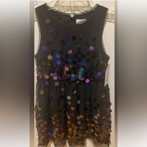 Cat & Jack Girls Iridescent Sequin Dress. Size M (7-8) NWT.